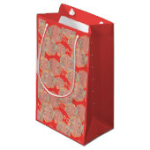 Aardbeicocktailcadeautas (Diverse Maten) Klein Cadeauzakje (Voorkant Gekanteld)