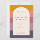 Aardbeiderf Vormen Paarse GraduPartij Kaart (Voorkant)