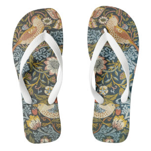 Aardbeidieven door William Morris, Vintage Kunst Teenslippers