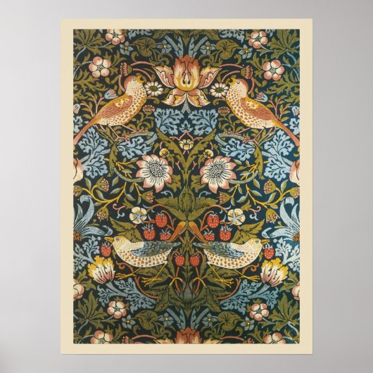 Aardbeidieven van William Morris, Vintage Kunst Poster (Voorkant)