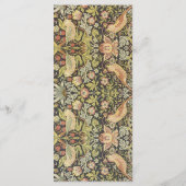 Aardbeidieven Vintage Trouwset Menu (Achterkant)