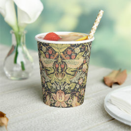 Aardbeidieven Vintage Trouwset Papieren Bekers