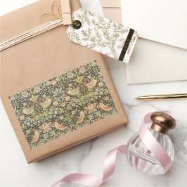 Aardbeidieven Vintage Trouwset Rechthoekige Sticker