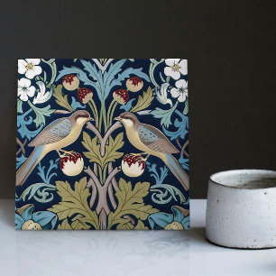 Aardbeidieven William Morris Art Nouveau Cera Tegeltje