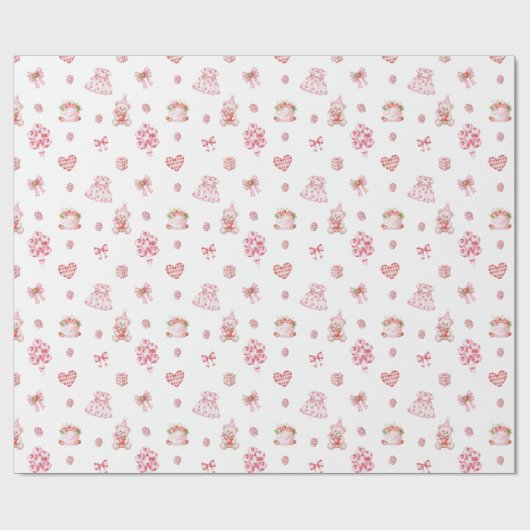 Aardbeidroom! Cadeaupapier (Vlak)