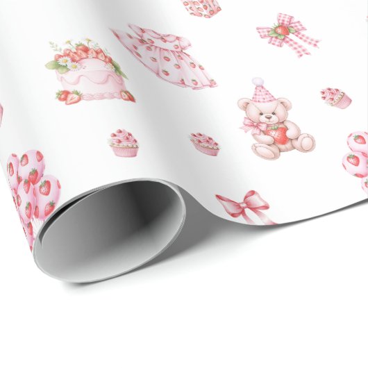 Aardbeidroom! Cadeaupapier (Rol Hoek)