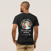 Aardbeidroomkonijn T-shirt (Achterkant volledig)