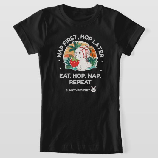 Aardbeidroomkonijn T-shirt (Laagn)