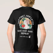 Aardbeidroomkonijn Tri-Blend Shirt (Achterkant)