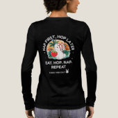 Aardbeidroomkonijn Tri-Blend Shirt (Achterkant)