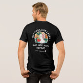 Aardbeidroomkonijn Tri-Blend Shirt (Achterkant volledig)