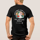 Aardbeidroomkonijn Tri-Blend Shirt (Achterkant)