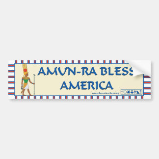 Aardbeiel met Amerikaanse bumpersticker