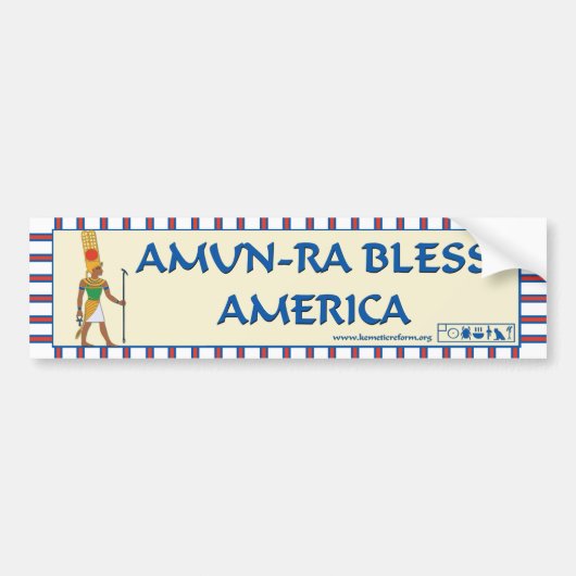 Aardbeiel met Amerikaanse bumpersticker (Voorkant)