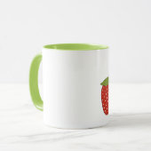Aardbeien 3 Mok (Voorkant links)