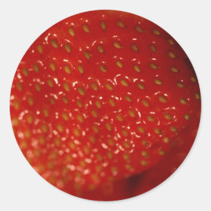 aardbeien #3 ronde sticker