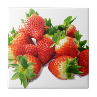 Aardbeien 3 tegeltje