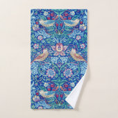Aardbeien 3kleuren, William Morris Bad Handdoek (Handdoek)