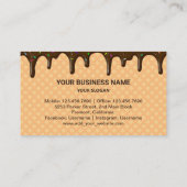 Aardbeien Aangepaste zeedag Cake Pastry Chef Baker Visitekaartje (Achterkant)