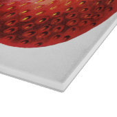 aardbeien, aardbeibessen op een Boerderij Snijplank (Hoek)