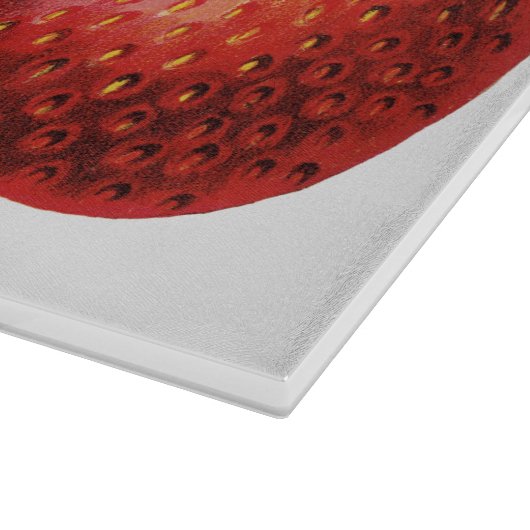  aardbeien, aardbeibessen op een Boerderij Snijplank (Hoek)