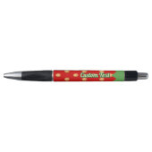 Aardbeien Achtergrondpatroon Inktpen Pen (Voorkant)