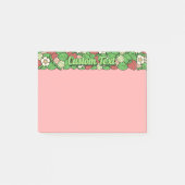 Aardbeien achtergrondpatroon post-it® notes (Voorkant)