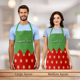 Aardbeien achtergrondpatroon schort