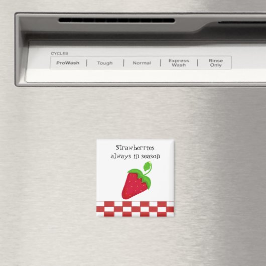 Aardbeien Altijd in seizoen Magneet (Insitu (Vaatwasser))