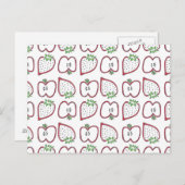 Aardbeien Apple-Briefkaart Briefkaart (Voorkant / Achterkant)