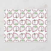 Aardbeien Apple-Briefkaart Briefkaart (Voorkant)