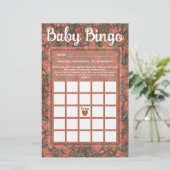 Aardbeien Baby Bingo Game Kaart (Staand voorkant)