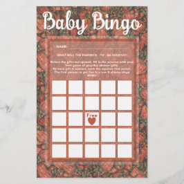 Aardbeien Baby Bingo Game Kaart