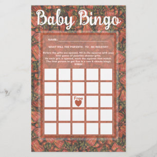 Aardbeien Baby Bingo Game Kaart