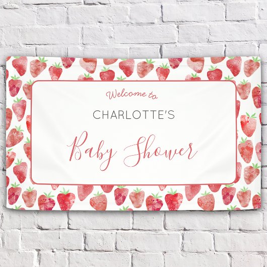 Aardbeien Baby Borrel Spandoek