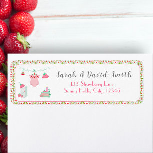 Aardbeien Baby Outfit Bedankt Baby Shower Etiket