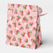 Aardbeien Baby shower Bedankdoosjes (Achterkant)