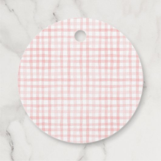 Aardbeien Baby shower Bedankjes Labels (Achterkant)