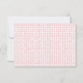 Aardbeien Baby Shower Bedankkaart (Achterkant)