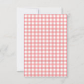 Aardbeien Baby Shower Bedankkaart (Achterkant)