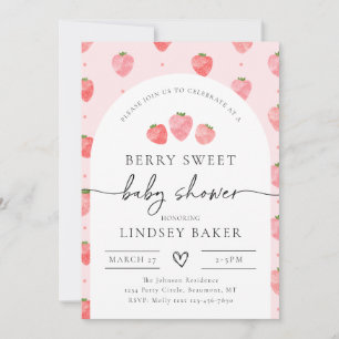 Aardbeien Baby shower   Berry Baby Kaart