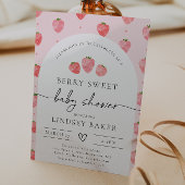 Aardbeien Baby shower | Berry Baby Kaart
