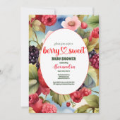 Aardbeien Baby shower Berry Sweet Kaart (Voorkant)