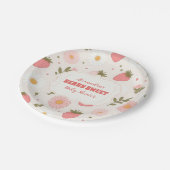 aardbeien Baby shower bessen Papieren Bordje (Gekanteld)