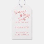 Aardbeien Baby Shower  Cadeaulabel (Voorkant)
