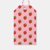 Aardbeien Baby Shower Favor Cadeaulabel (Achterkant)