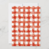 Aardbeien Baby shower Girl Invitation Kaart (Achterkant)