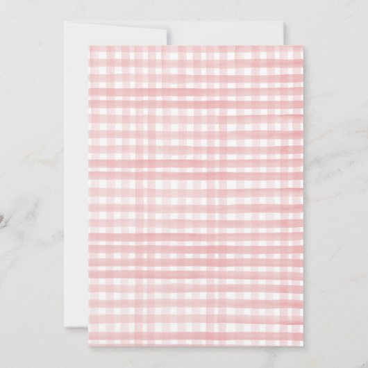 Aardbeien Baby shower Invite Berry Sweet Baby Kaart (Achterkant)