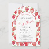 Aardbeien Baby shower Kaart (Voorkant)