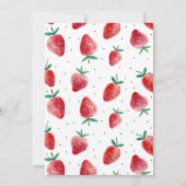 Aardbeien Baby shower Kaart (Achterkant)